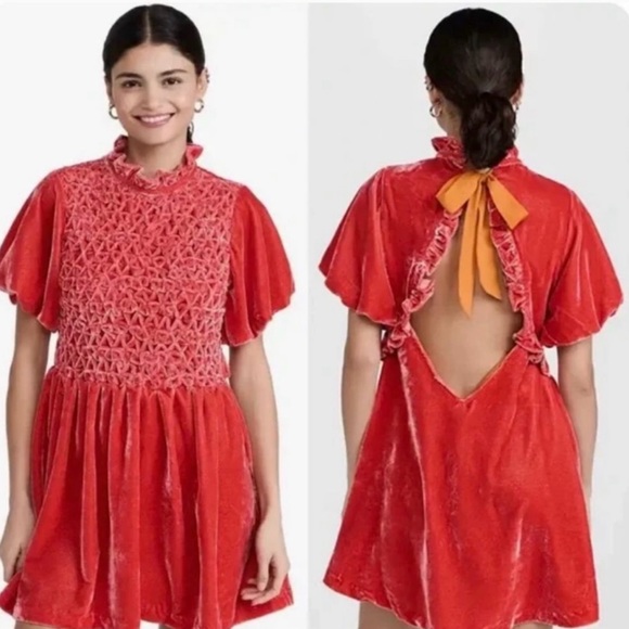 Free People Gumdrop Velvet Dress - Picture 1 of 4
